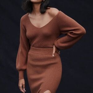 NWT ABERCROMBIE MIDI SWEATER SKIRT XS